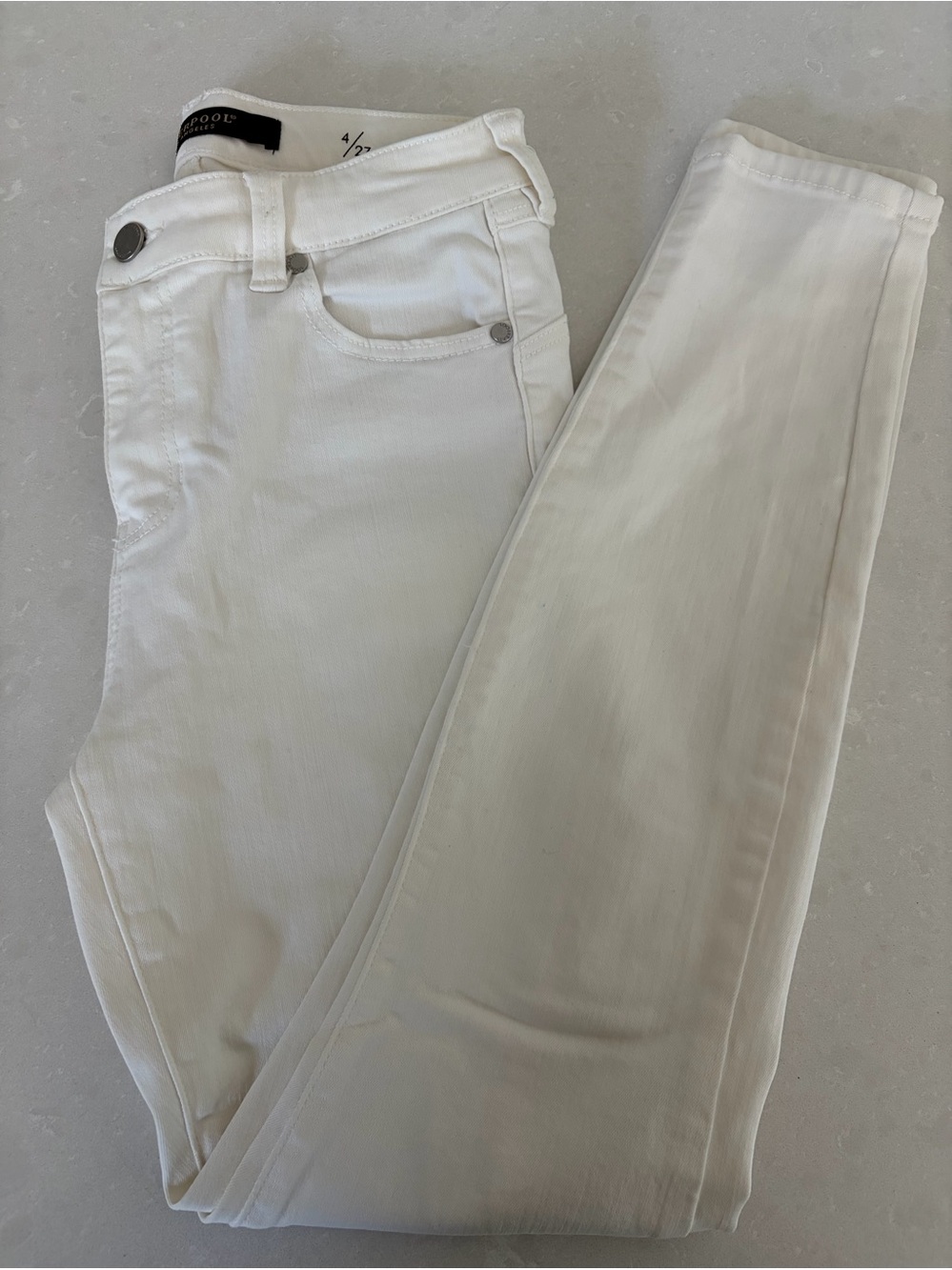 Liverpool Los Angeles White Charlie Crop Skinny Jeans